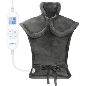 RENPHO Wearable Heating Pad For Neck & Back Pain Cramps Relief 24''x33" Gift NEW
